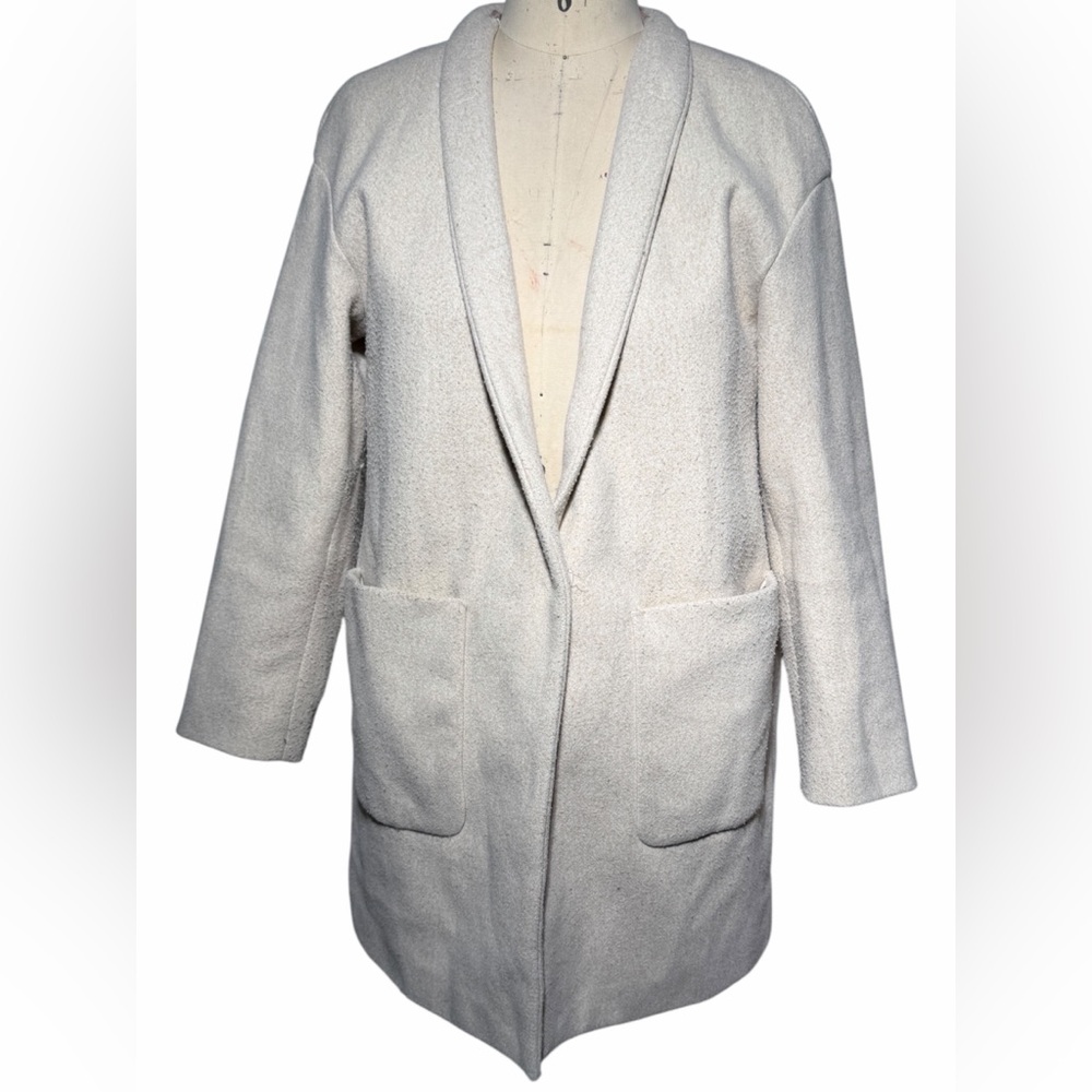 Zara Cream Outerwear Jacket